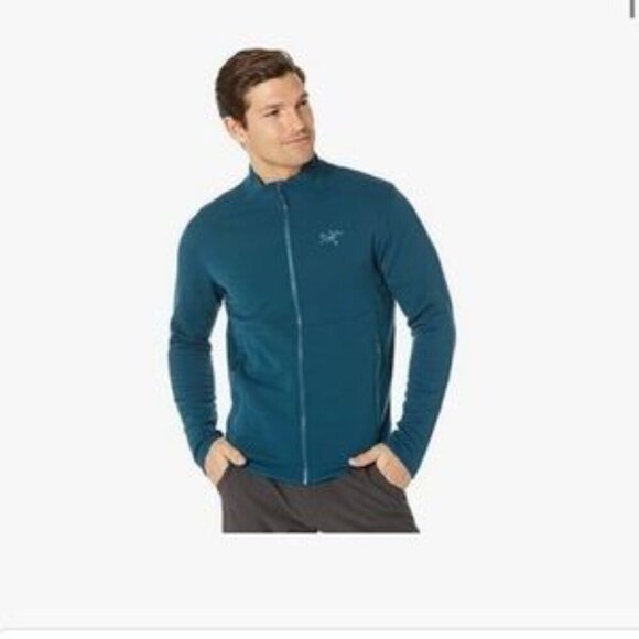 Arc’teryx Kyanite Jacket Full Zip Blue/Green Fleece Layer Coat Outdoor XXL - Picture 1 of 10